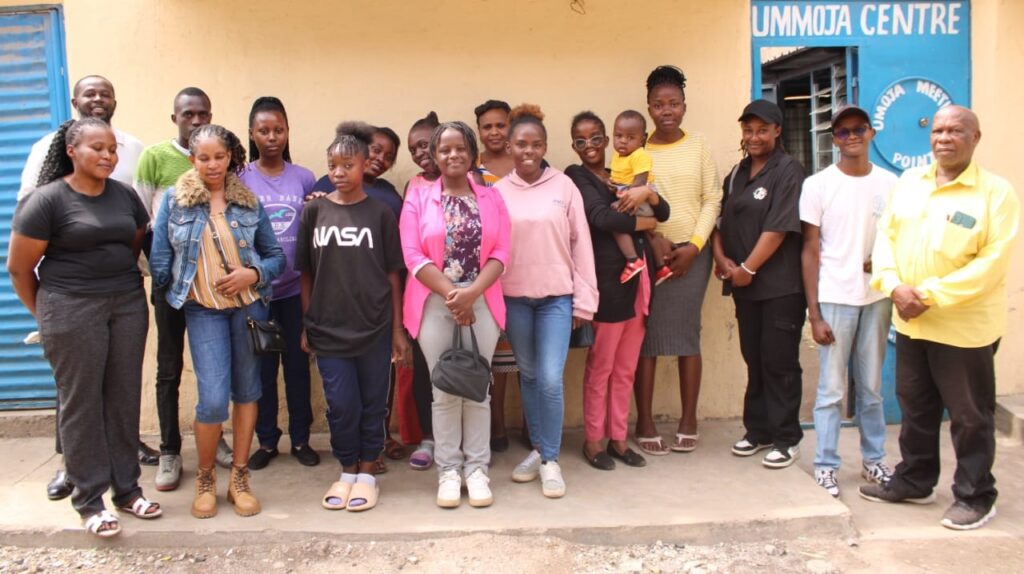 youth after a counselling and training session