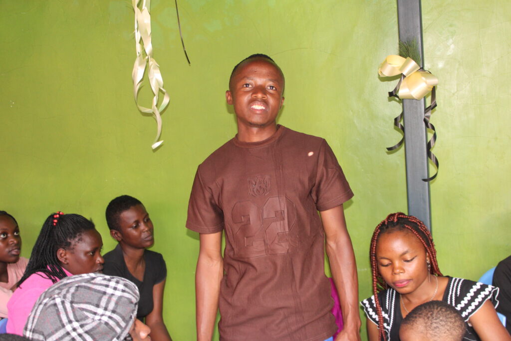 A youth member speaking out